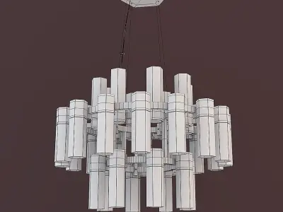 LUXURY CHANDELIERS AND WALL LIGHT  3D model