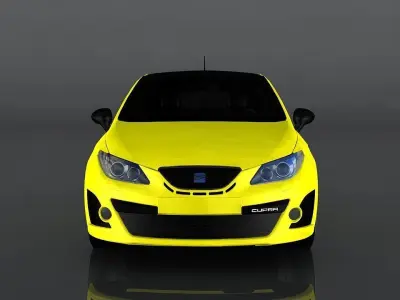 Seat Ibiza Cupra Low-poly 3D model
