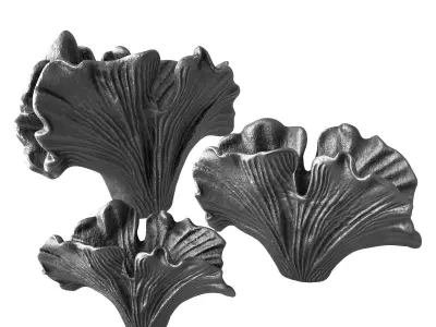 Flower Petal vase Low-poly 3D model