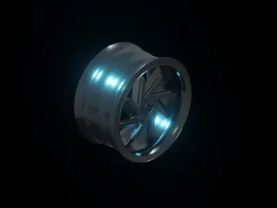 Wheel rim concept 3D model