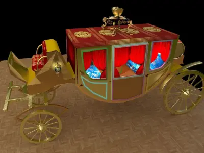 Chinese carriage  3D model