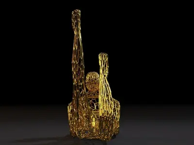 Acrobat figurine 3D print model