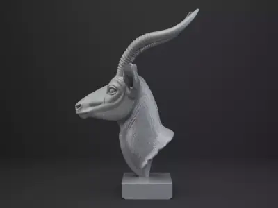 Antilope Bust - Animal Figurine 3D print model