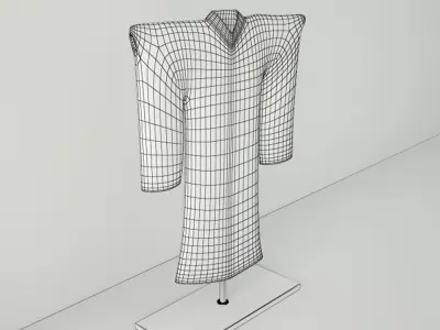 Painted Shell Kimono 3D model