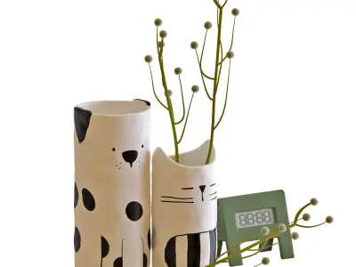 FATALIG vase deco set 3D model