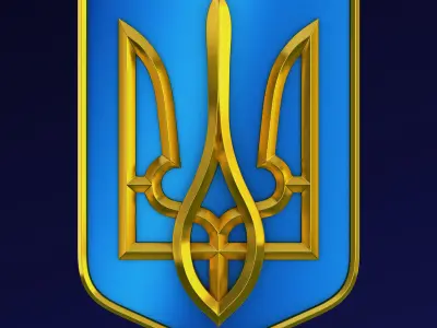 Ukraine State Emblem M 10 3D model