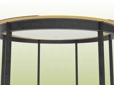 Circular steel-framed building 3D model