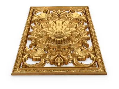 classical door decor 07 3D model