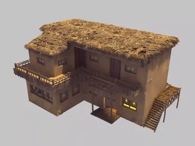 gAME Pei Cheng Building - House 02 3D model
