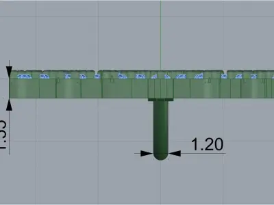 pendant snow 3D print model