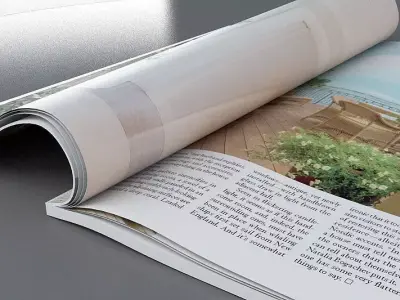 Magazine mockup 3D model