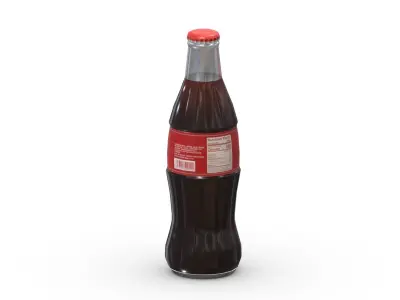 Supermarket Soda Drink Bottle 04 Low Poly PBR Realistic Low-poly 3D model