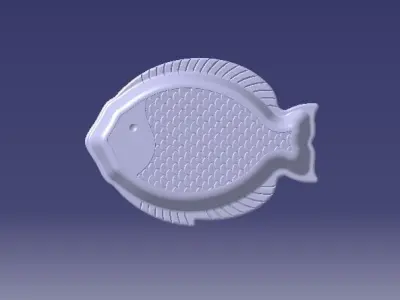nice fish plate for print and produce 3D model