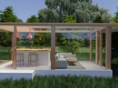 Forest Cabin 3D model