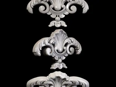 Classic carved 023 3D model