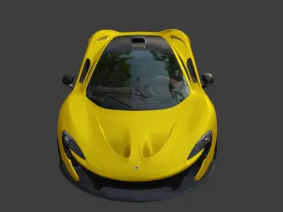 McLaren P1 Volcano Yellow pubg Low-poly 3D model