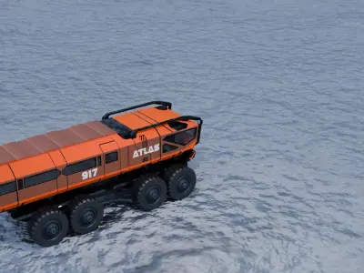 Sci-Fi truck 3D model