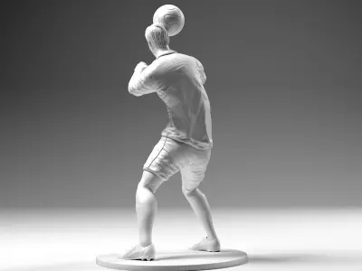 Footballer 02 Headstrike 03 Stl 3D print model