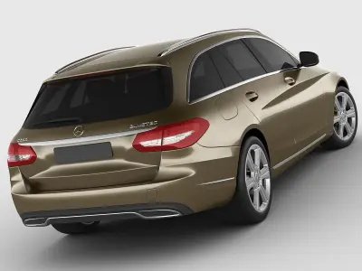Mercedes C Class estate 2014 exclusive 3D model