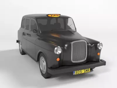 london taxi cab 3D model