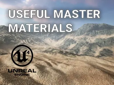 Unreal Engine 4 - Useful Master Materials Low-poly 3D model
