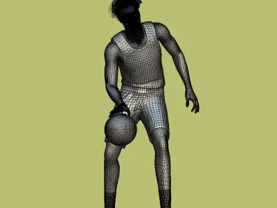 3D rigged Scottie Barnes Toronto Raptors NBA 3D model