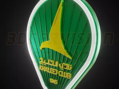 Khaalej Saudi Club logo - Cinematic - 3D print 3D model