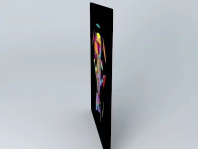 Zombie abstract art Free 3D model