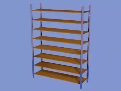 Modern shelf 3D model