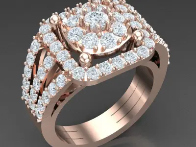Luxury Men Rings Designs 4MR003 3D print model