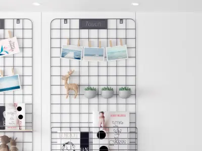 Hanger Art Decoration Combination Nordic 3D model