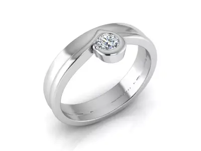 Diamond Jewelry Ring 3D print model 29