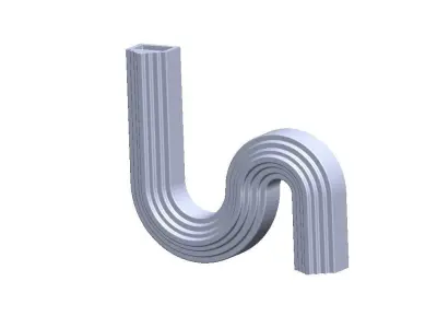 wave vase 3D print model