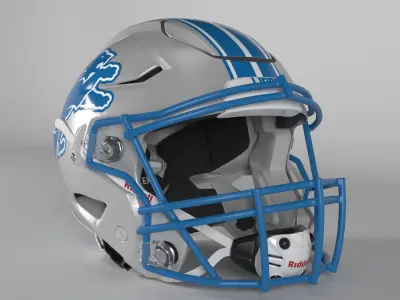 DETROIT LIONS Helmet Football NFC North PBR updated 2025 3D model