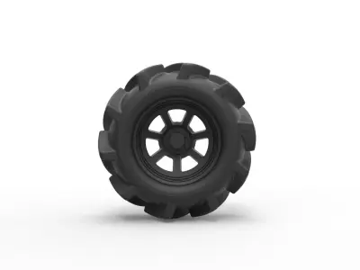 Offroad wheel 15 3D print model