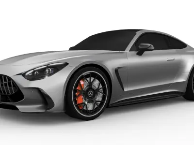 Mercedes-Benz AMG GT Coupe 2024 Low-poly 3D model