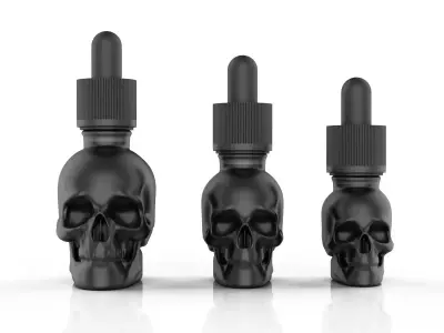 Skull Dropper Bottle 3D model