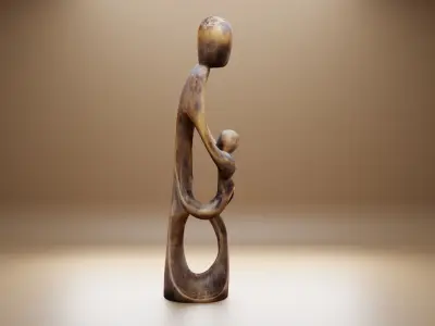 abstract figure art work 3D print model