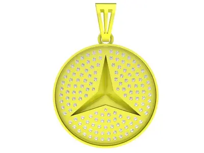 A7600 Car Logo Diamond Men Pendant 3D print model