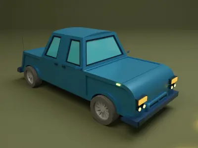 Lowpoly cars collection - car 1-9 3D Model Pack