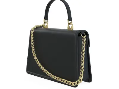 Dolce Gabbana Devotion top-handle Bag Black Leather Low-poly 3D model