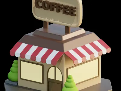 Buildings 3D Illustration 3D model