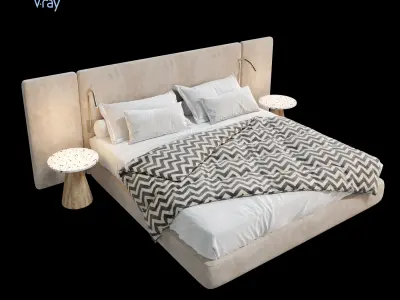ARCHILINE Design Studio - CM - Bed - Group 01 3D Model Collection