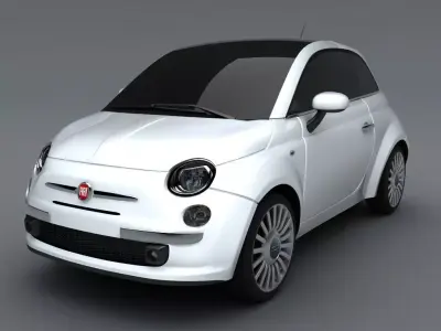 Fiat 500 3D model