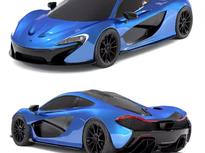 mclaren p1 Low-poly 3D model by abumo