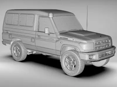 Toyota Land Cruiser J78 2014-2023 3D model