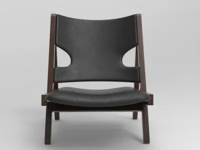 King Chair Low-poly 3D model