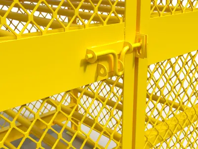 3D model of a box for a gas cylinder 3D model