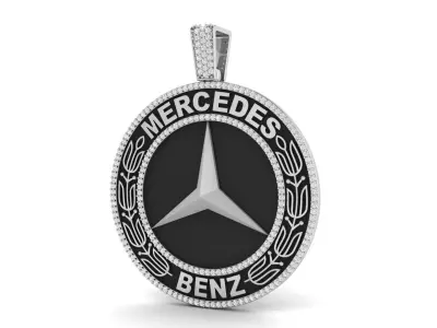 Mercedes Gents Pendant  3D print model