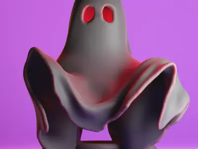 Finger Puppet - Ghost 3D print model